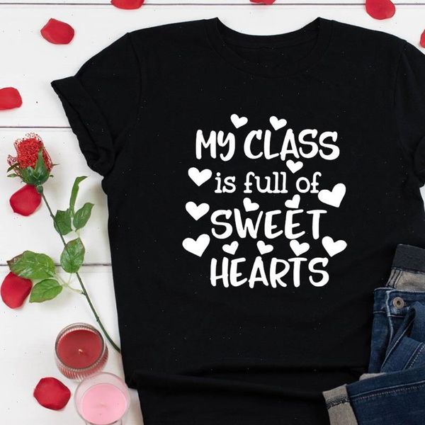 

my class is full of sweet hearts teacher shirts valentines day teacher team valentien tee valentines day teachers gift, White