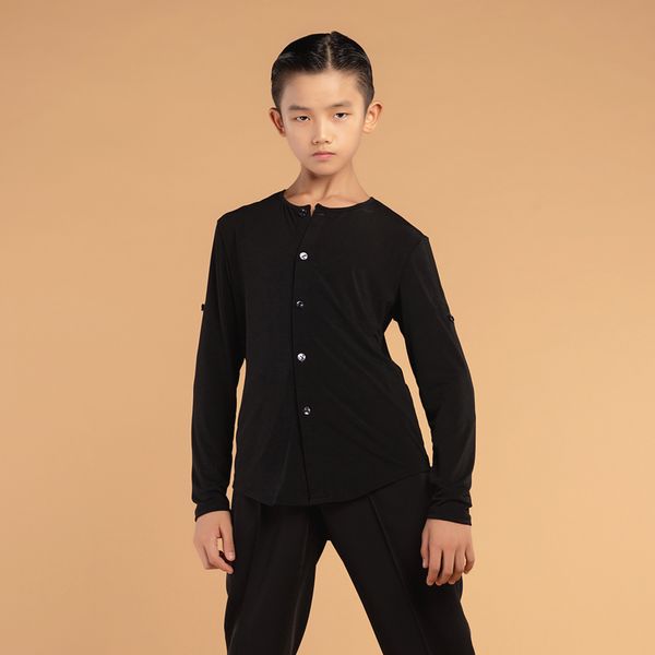 

fall latin dance for boys black stage costume latina ballroom pratice wear salsa dance wear samba dance outfits jl2150, Black;red