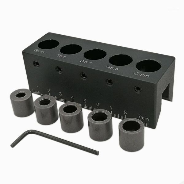 

90 degree pocket hole jig kit drill straight angle guide doweling jig aluminum alloy drill guide hole locator woodworking tools1