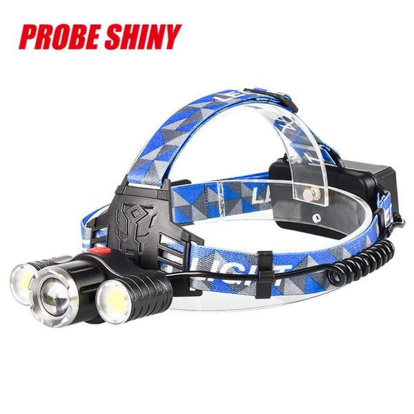 

high power xpe t6 led headlamp headlight frontal head rechargeable lamp torch light night linterna camping fishing