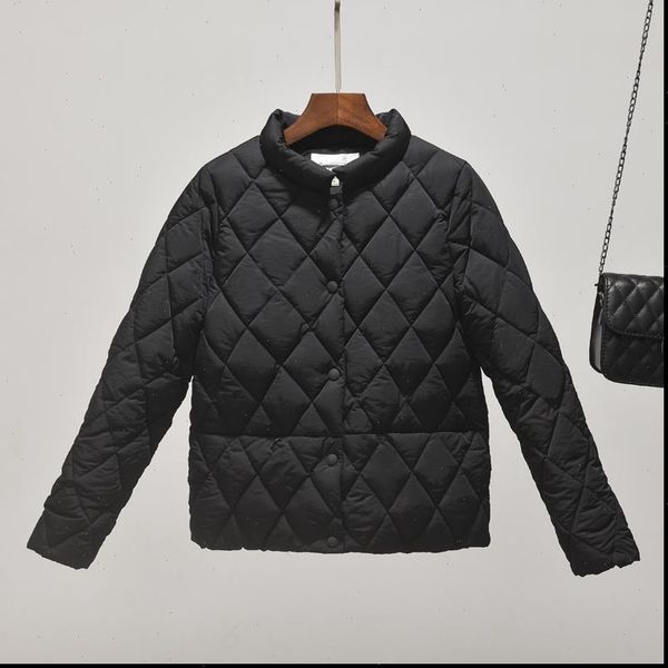 

2021 autumn winter women jacket thin coat new cotton clothing slim student can wear drop shipping, Black