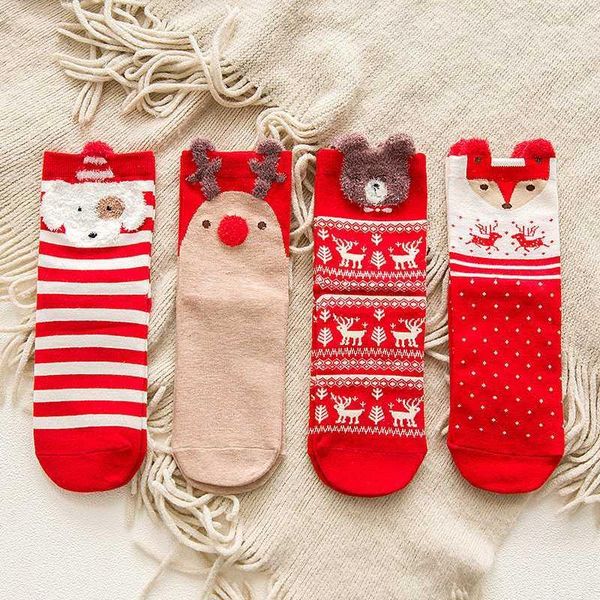 

christmas decorations 1pair gifts for kids 25*8cm socks women's year stockings 20211