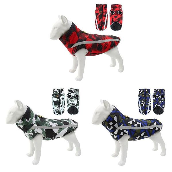 

dog apparel reflective strip pet jacket coat cosplay costume fashion super warm 2021 winter clothes thicker cotton