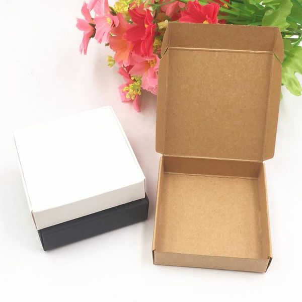 

20pcs small kraft paper box packaging rectangle gift paper soap box packaging kraft gift cardb jllabx
