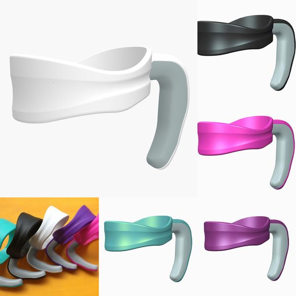 

5 colors drinkware handles handle single layer coolers cup 30 ounce holder for stainless steel mugs
