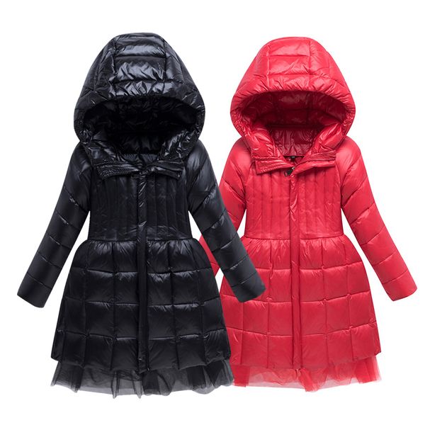 

winter down jacket for girls baby clothes thick kids down coat winter parka for girl snowsuit children's clothing 2 to 8 years lj201125, Blue;gray