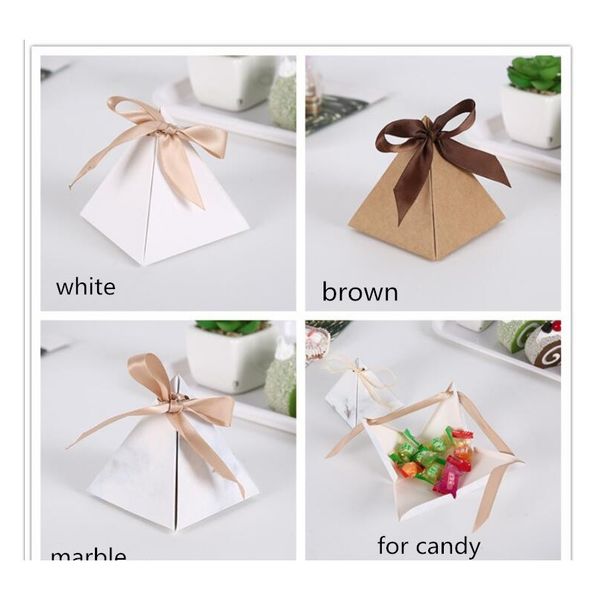 

10pcs small wedding candy paper box gift boxes with ribbon diy gift cookie chocolate packaging box f wmtmfy