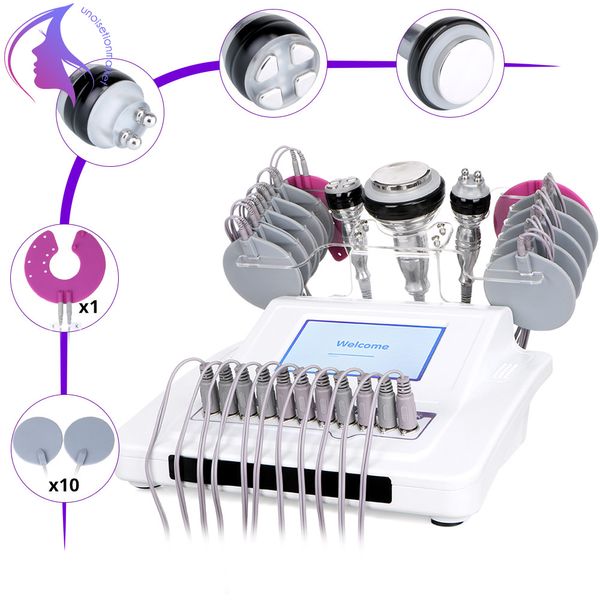 3 em 1 Bipolar Radio Frequência RF 40K Cavitação Corporal Microcurrent Equipamentos Lipoascução Ultrasonic Cavitation Cavitation Dispositivo Máquina de emagrecimento