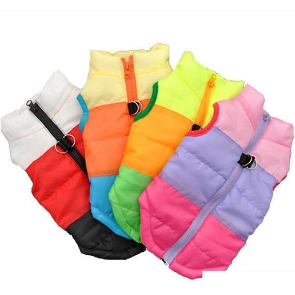 

cotton padded clothes thickening vest dog clasp with traction bardian warm winter coat pet supplies wadded jacket good quality 12 5jh kupg6
