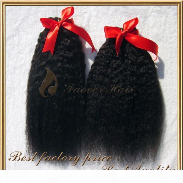 

brazilian virgin human hair weave 8-28inch kinky straight hair weft bundles 100% human hair weft natural color ing, Black