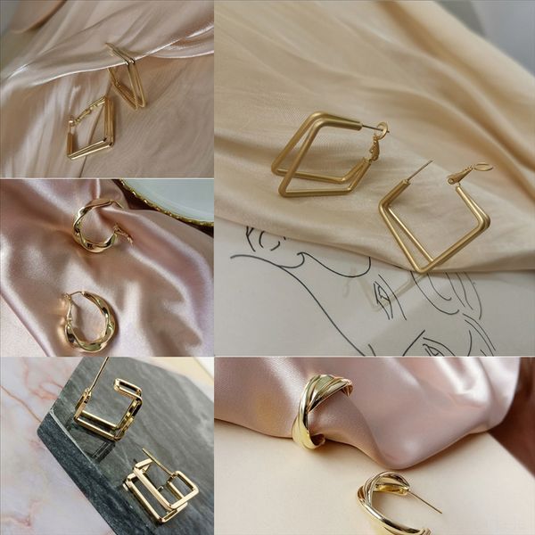 

koim tyrannosaurus punk rex dinosaur t-rex gothic cool puncture earrings cute dragon feather earring, Golden