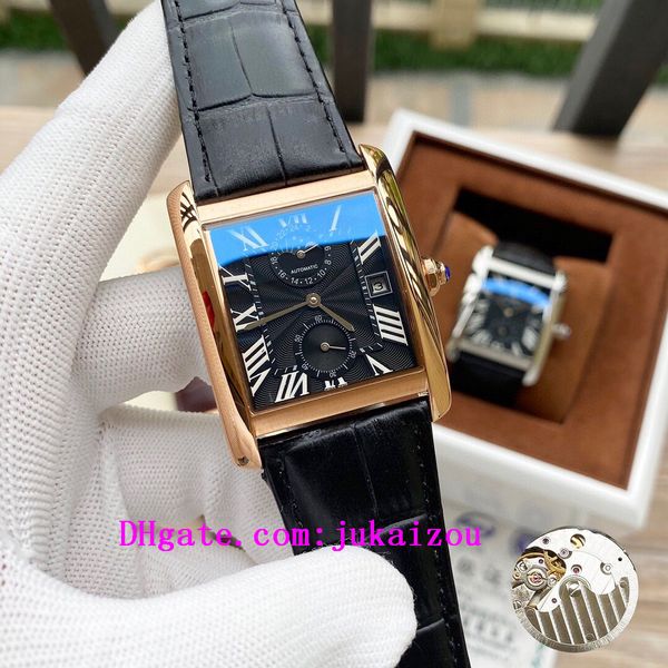 

2020 luxury designer brand moon phase tank watches men joker leather wristwatches square mens watch d3102, Slivery;black