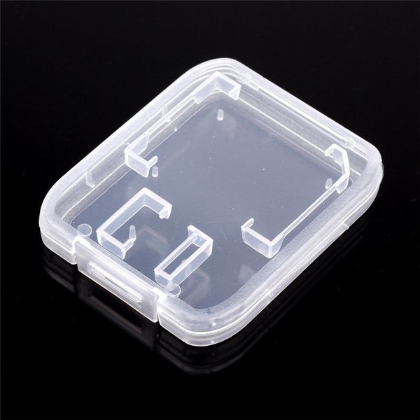 

case transparent clear standard sdhc memory holder carry storage box for sd tf card 850pcs