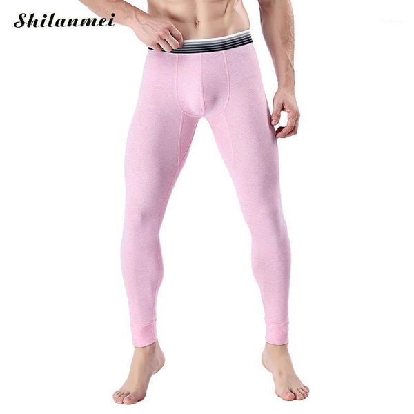 

winter thermal underwear pantalon for men white gray thermo elastic long johns blue green leggings warm brand men's pants1, Black;brown