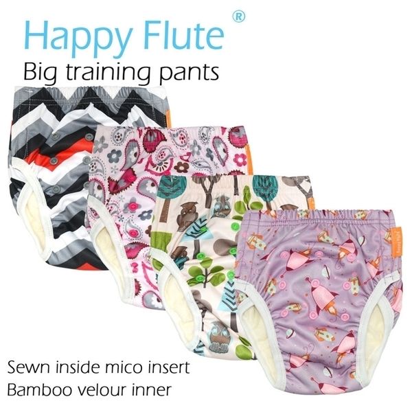 

happyflute big training pants for toddler, pul outer,bamboo terry inner ,for 2-5 years baby or fit waist 34-64cm 201117