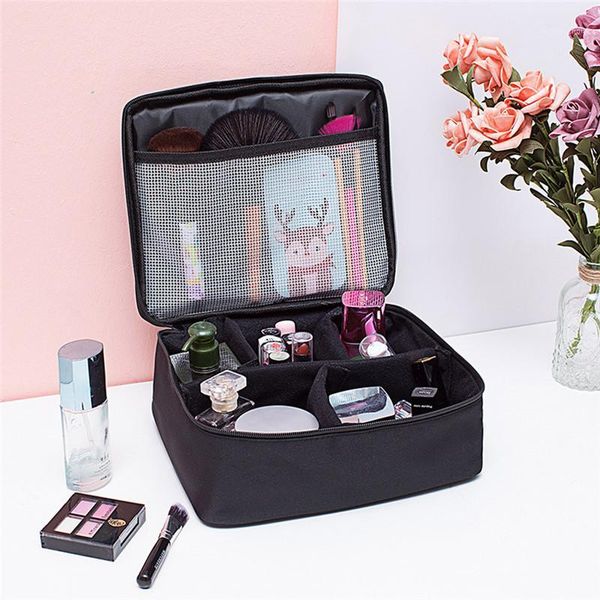 

cosmetic bags & cases waterproof portable women makeup bag case storage handle travel flight organizer toiletries pocket case1
