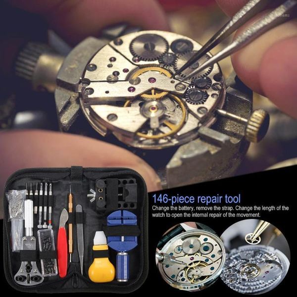 

146pcs watch strap band opener remover spring bar forks clock watch repair tool pry screwdriver tool kit watchmaker tools parts1