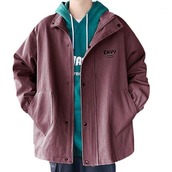 

outwear jackets men clothes autumn casual long sleeve jackets coats turn-down collar coats singer-breasted male1, Black;brown