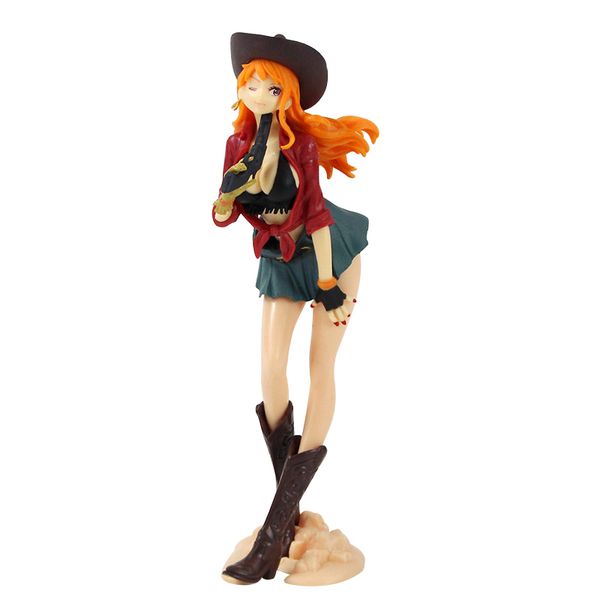 

anime one piece action figures nami treasure cruise world journey beauty model toys mx200727