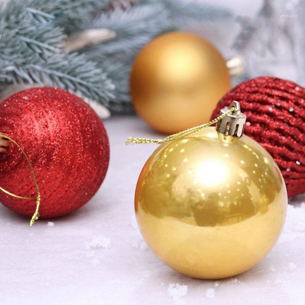 

party decoration 7cm colorful christmas xmas tree ball bauble hanging home ornament decor pendant for party1