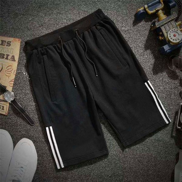 

sportswear shorts cotton terry men's casual capris, White;black