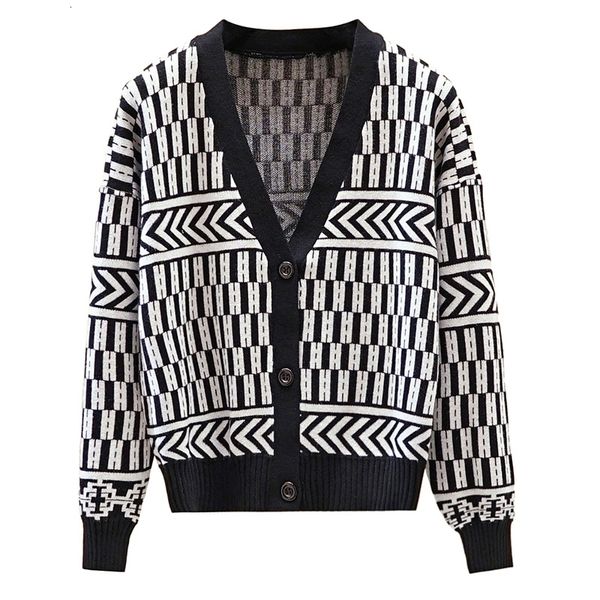 

hlbcbg autumn winter women cardigan fashion knitted outwear coat v neck open cardigans casual female sweater 1ix2, White;black