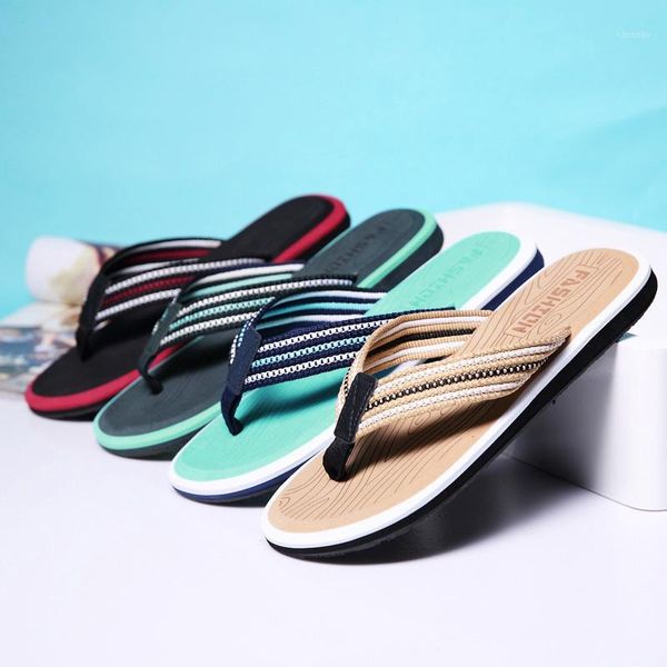 

slippers lcxmnd flip flops men summer anti-skid outdoor light casual beach male sandals household slipper 39-471, Black