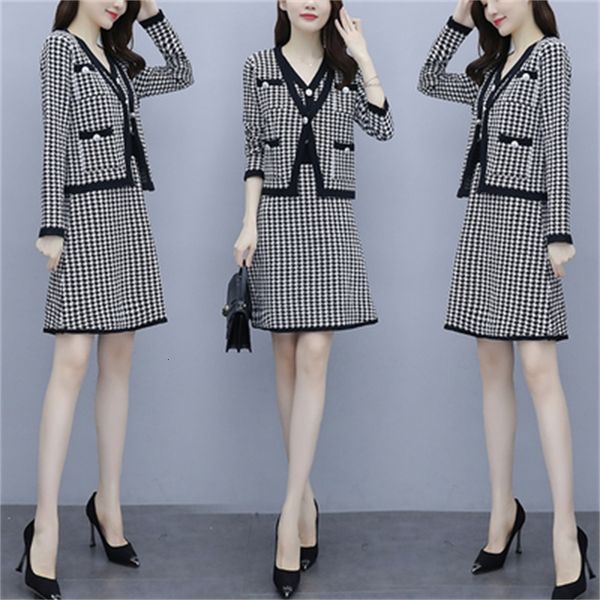 

knitted dress plaid of noche fragrance feminine nightgown sets k3fs, White