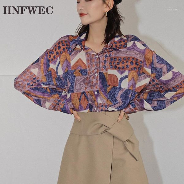 

vintage purple blouse long sleeve collared shirt women button up baggy shirt aesthetic female blouse clothing t6781, White