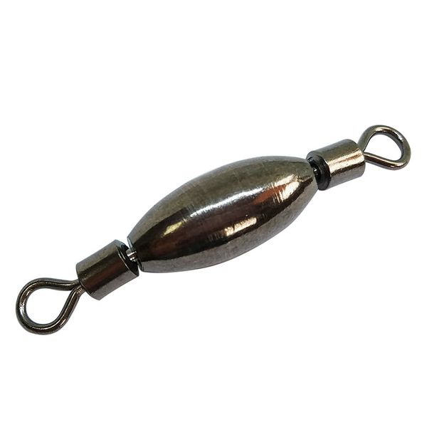 

1000 pieces/lot saltwater fishing weights swivels terminal tackle bullet sinkers fishing weight brass quick set up sinker with inner swivel
