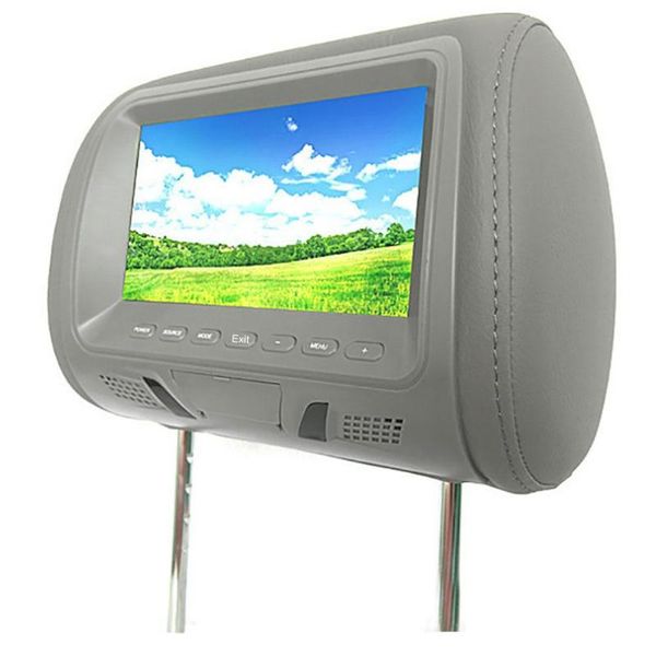 

universal 7 inch car headrest monitor rear seat entertainment multimedias player mp3/mp4/fm/video/muisc/tf card/mp5 car players