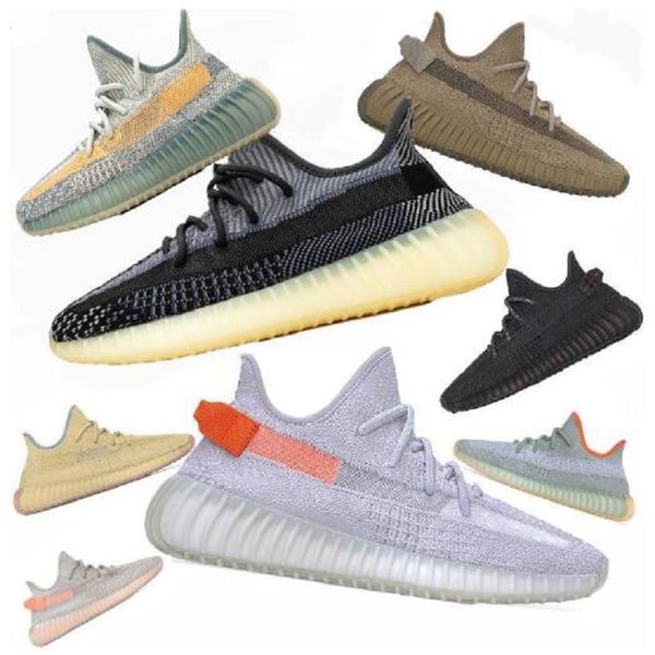 

new shoe kanye west reflective black static running shoes abez eliada israfil asriel earth linen oreo men sneakers zyon tail light trainers