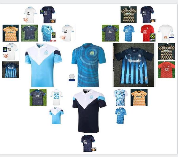 

2020 21 марсель футбол футбол 2021 # 10 payet kamara cabella uned olympique de marseille # 26 thauvin balotelli mitroglou футболка, Black;yellow