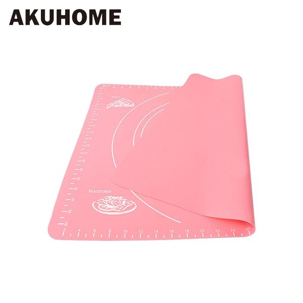

thicken sile kneading dough mat scale non stick kitchen baking tool cake board large soft high temperature rolling dough pad h wmtsgq