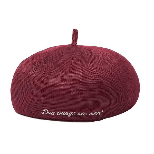 

cokk mesh beret hats для женщин дамы весна лето письмо вышивка вязаный берет шляпа женский художник крышка англии стиль gorras swy sqcvyb, Blue;gray