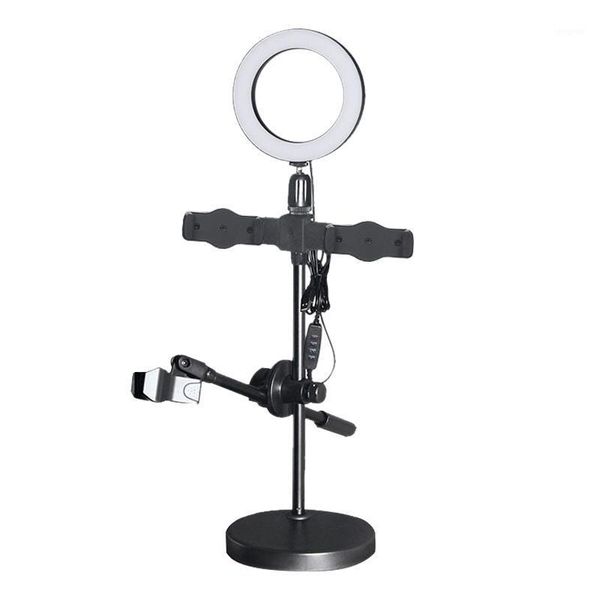 

flash heads led ring light selfie lamp multifunction with tripod stand and cell phone microphone stand1
