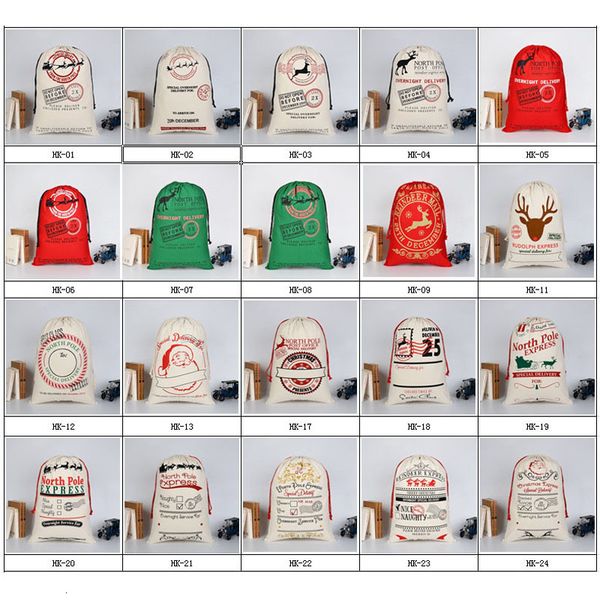 

santa claus large drawstring with canvas monogrammable bag reindeers monogramable christmas gifts sack bags50aa