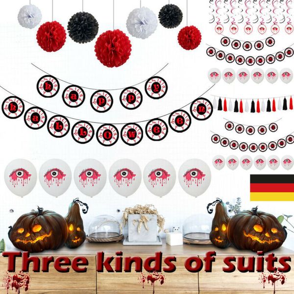 

баллон ужасный глаз тянуть флаг латекс luftballons halloween party dekor de