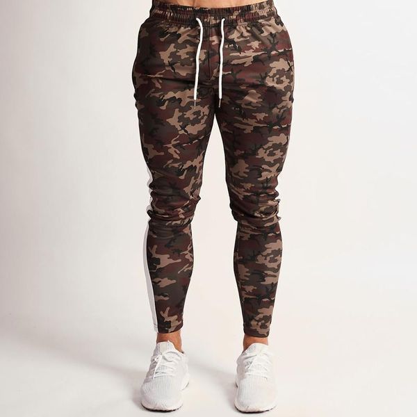 

gyms men running camouflage pants 2020 new summer men jogging trousers thin section quick-drying bodybuilding training pants, Black;blue