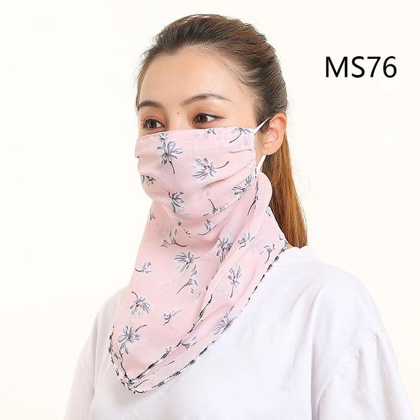 

women chiffon face scarf silk neck kerchief headband foulard lady fashion floral print proof face scarves wrap bandana shawls wmtmrz, Blue;gray