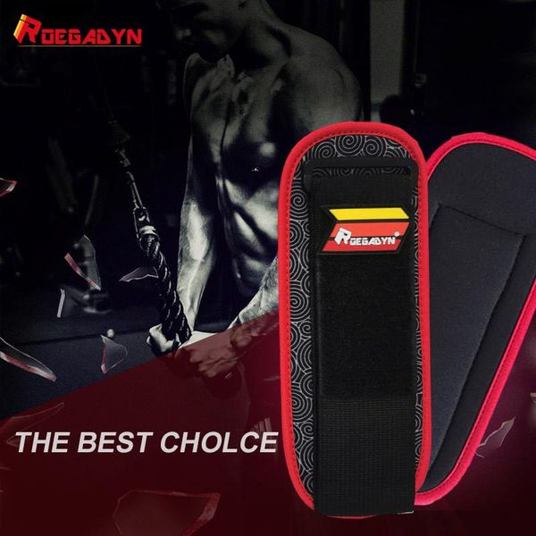 

roegadyn fitness men soprts wristband rotatable weightlifting workout wrist wristband fitness protective sweatband wrist support, Black;red