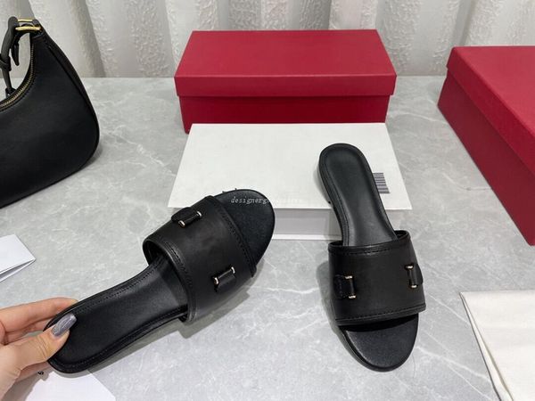 Mulheres Sandálias Slippers Gancini Clogs Designers Slides Round Toe Botão Liso Chinelos Flip Flops Beach Couro Buckle Slipper Locais Superior Fornecedores