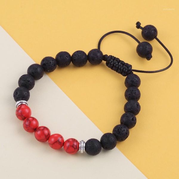 

beaded, strands trendy woven punk vintage charm beads couple bracelet women bracelets men femme homme wholesale friend gift jewelry1, Black