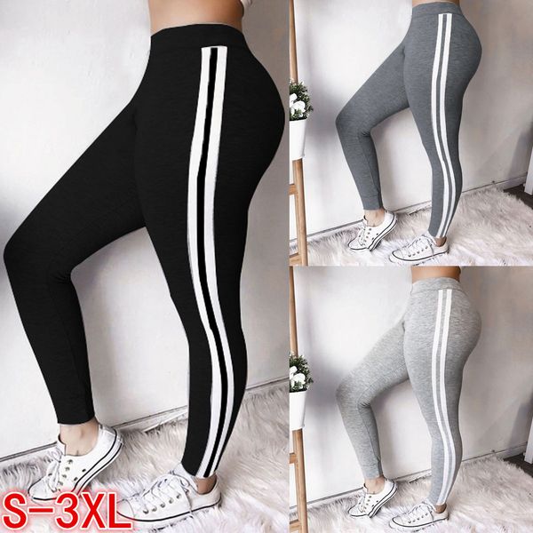 

european casual leggings women's small foot pencil pants, Black
