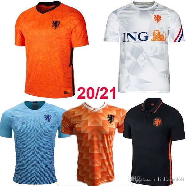 

2020 нидерланды футбольная рубашка de jong holland de ligt strootman van dijk virgil 2021 взрослых мужчин футбольный джерси, Black