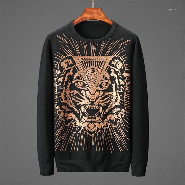 

2021male clothing long sleeve knitted pullovers winter thick o-neck new fashion men sweater streetwear casual slim fit1, White;black