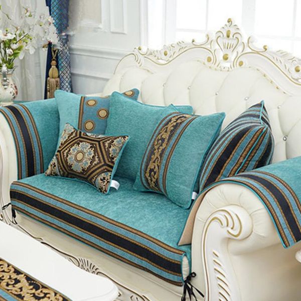 Luxo clássico europeu chenille jacquard coxim capa fronha sofá carro almofada almofada casa têxteis suprimentos preferência