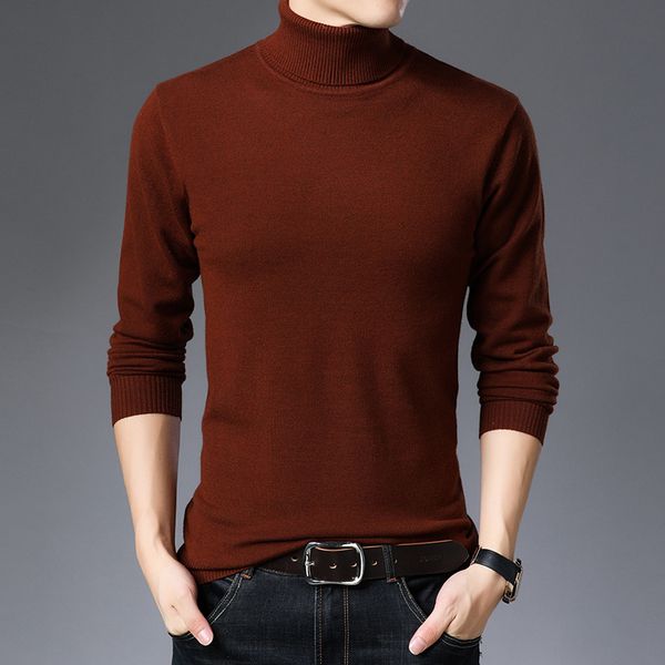 

jerseys 2020 men's turtlenecks high clothes thick winter sweater casual pullovers present 9o6g, White;black
