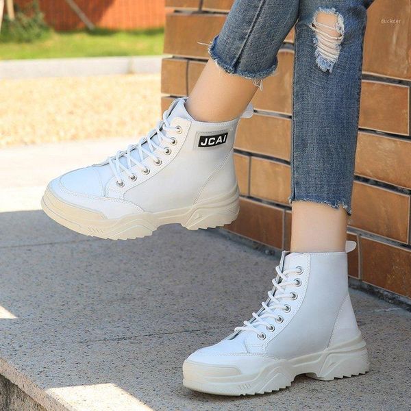 

casual wild 2021 new net red thick-soled lightweight short boots increase british style winter women's boots1, Black
