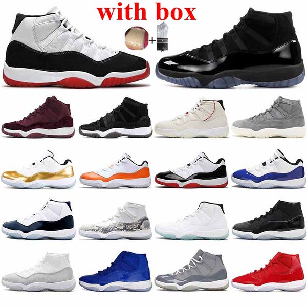 

with box 2021 jumpman 11 11s high white bred concord basketball shoes georgetown win like 96 snake green men women trainers sneakers, White;red